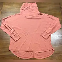 Prana Women’s Size XL Cowl Neck Long Sleeve Burnt Orange Sweatshirt