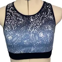 Champion Criss Cross Sports Bra Blue White Size Large