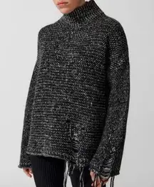 Urban Outfitters BDG Salt & Pepper Funnel Neck Sweater New!