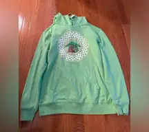 Star Wars Grogu women’s hoodie sweatshirt baby yoda green groovy size‎ small NWT