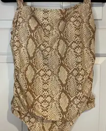 Kona Sol Snakeskin Print One Piece Swimsuit