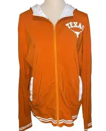 Klutch Texas Women’s Long Sleeve Full Zip Jacket Size 2X Burnt Orange White