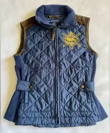 Polo Ralph Lauren Sport Women's Navy Blue Quilted Vest Size XS