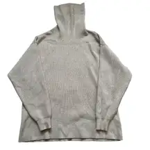 Free People XS Oatmeal Heather Sweater Turtleneck Oversized Knit Long Sleeve