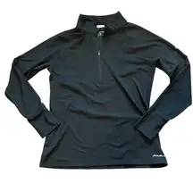Eddie Bauer Quarter Zip Base Layer Long Sleeve Shirt