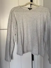 Eileen Fisher Gray lightweight Sweatshirt Pullover Long Sleeve