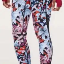 NWT Lululemon Speed Up Crop Medium Rise Tight Floral Leggings Multi New Sz 4
