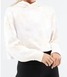 Fabletics Women’s Sz L Honey Milk Magma Eco-Conscious‎ Cropped Tie Dye Hoodie