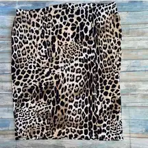 Leopard Print Pencil Skirt