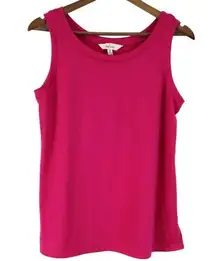 Land' n Sea Womens S Tank Top Flamingo Pink Wide Strap Modest Summer Coastal