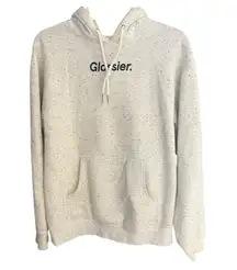 Glossier Women's S Terrazzo black/white specks pullover hoodie