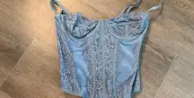 Urban Outfitters Top Corset Out From Under Blue