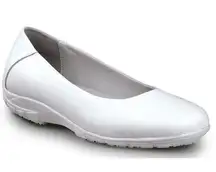 Womens White Slip Resistant Work Shoes Dress Flats