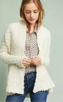 Anthropologie Akemi And Kin Bernadette Cozy Open Cardigan Sweater Sz S