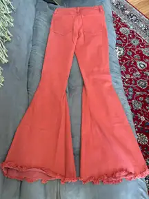 Orange Denim Pants