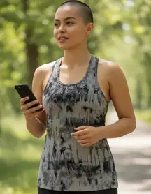 Lululemon CRB Cool Racerback Tank Top RARE 2 Great Granite Mojave Black Athletic