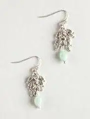 Y2K AEO Silver Bead Dangle Earrings