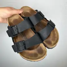 Birkenstock Arizona Black Sandals‎ Size 37 or 6 Women's EU Two Strap