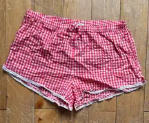 Aerie Red Gingham Shorts Small NWT