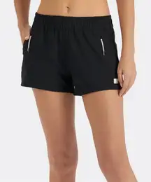 Vuori Dash Short Size XS Black Running Shorts Zipper Pockets