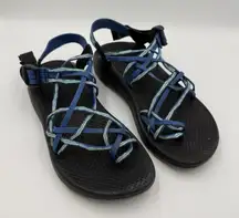 Chaco ZX3 Women’s Sport Sandals Size 9 Blue Adjustable Outdoor Hiking Shoes