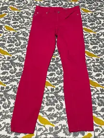 GAP Pink Skinny Jeans EUC Size 25