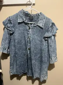 Denim Buttoned-up Shirt