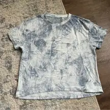 Lululemon Train To Be Short Sleeve White Luna Tie Dye