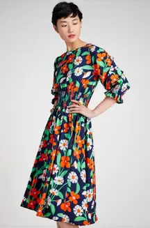 Kate Spade Daisy Vines Smocked Dress