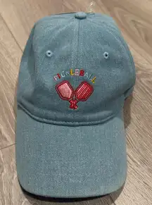BNWT Frasier Sterling Pickleball Paddle Denim Embroidered Cotton baseball hat