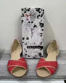 CL‎ by laundry fortune linen coral 9 1/2 ladies shoes