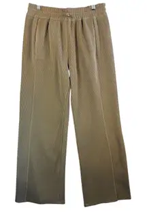 Lululemon Softstreme Ribbed Wide Leg Pants Sz S Tan Modal Lounge Yoga Pull On‎
