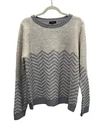 Fate Chevron Knit Sweater Cream & Lavender. Size XXL‎ NWOT