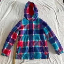 Empyre Palisade 10K Pink and Purple Plaid Women’s Snowboard Jacket Size Small