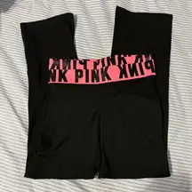 Y2K PINK Victoria's Secret Foldable Waist Flare Yoga Pants