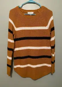 Cloud Chaser Cable Knit Crew Neck Sweater Size Large