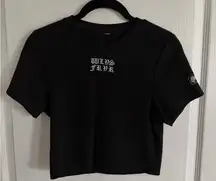 Darc Sport Black Graphic Crop Top