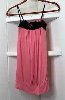 Express XS Black & Flamingo Color Cami wAdj Straps
