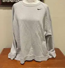 Nike Dri-Fit Hi/Low Sweatshirt - Size L - Color is a tanish/gray