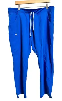 FIGS Women's Kade Cargo Scrub Pants royal‎ blue size L/P