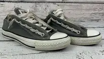 Converse [Size Women's 7 Men's 5] Low Top‎ Gray Canvas Sneakers Lace Up