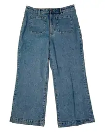 Rollas High Rise Wide Leg Jeans Womens Size 33 Aussie 15 Blue Flare