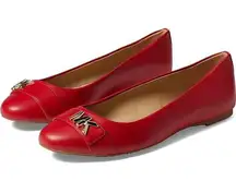 Michael Michael Kors Jilly Slip On Round Toe Ballet Flats Red Women's 6.5 NWT