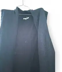 Black Cardigan Gap Open