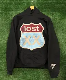 Machine Gun Kelly Lost Americana MGK Road Sign Hoodie Size Medium