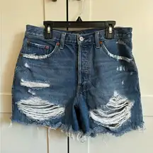 Abercrombie & Fitch High Rise 4" Jean shorts size 28/6