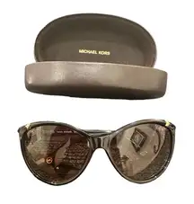 MICHAEL KORS Womens Brown Lens Frame Sunnies Sunglasses w/ Case