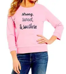 Draper James Strong Sweet & Southern Sweatshirt - Marshmallow Pink