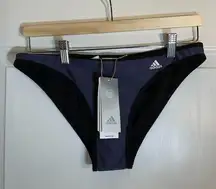 Adidas Womens Bikini Bottoms NWT Size Medium M Shadow Navy Blue