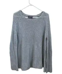 WOODEN SHIPS Gray Wool Mohair Blend Sweater Size Medium Knit